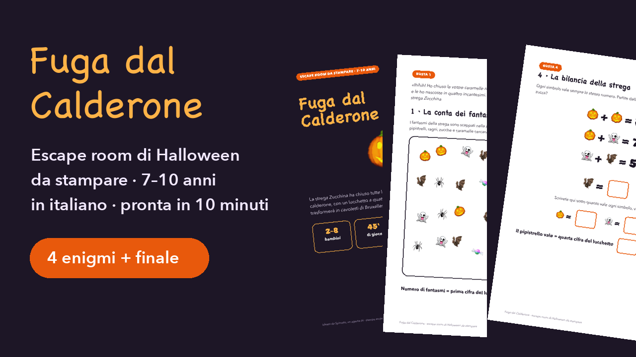 Fuga dal Calderone: copertina e pagine