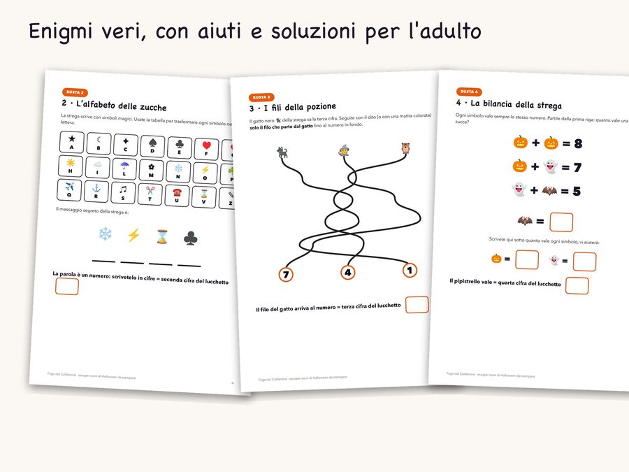 Gli enigmi in busta